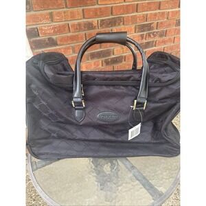 Von Maur Rolling Luggage Carry-On Classic Logo Travel Overnight Bag‎ Black 20"